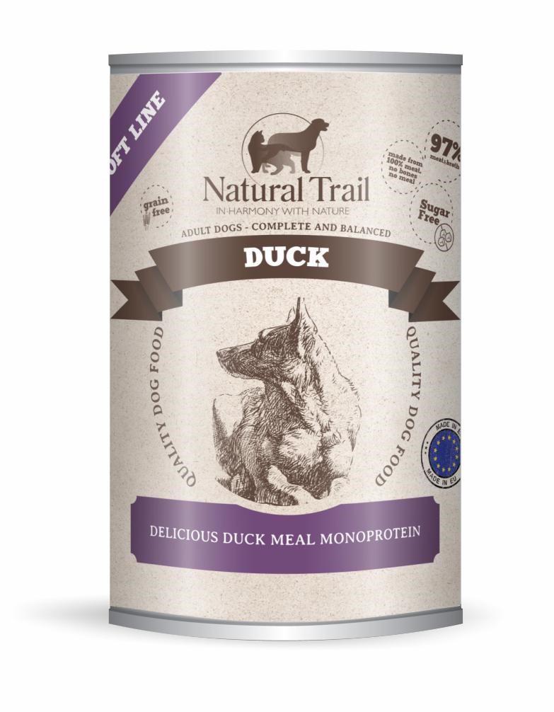 cps-d6c58cd5b9aef2bfbe464d593d1a3c12-2026-03-29-10-21-41 NATURAL TRAIL Duck Soft Line - wet dog food - 400g - imagine 1