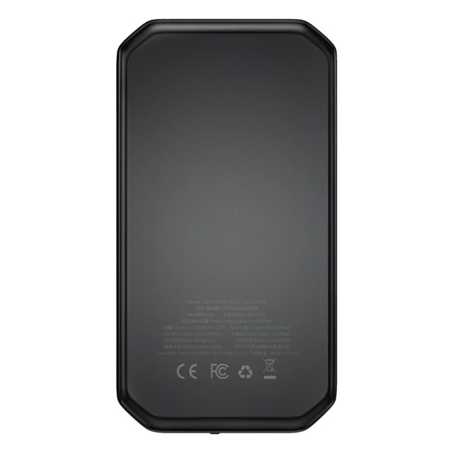 Baseus BS-CH001 - starting device  booster 10000 mAh 12V (1000 A / 500 A) + crocodile clips (black) - imagine 4
