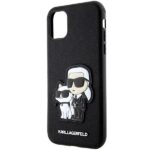 Karl Lagerfeld KLHCN61SANKCPK iPhone 11/ Xr 6.1" hardcase black Saffiano Karl & Choupette - imagine 6