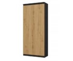 RS-80 HEMN OFFICE SHELVING UNIT  ANTHRACITE/ARTISAN OAK