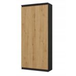 RS-80 HEMN OFFICE SHELVING UNIT  ANTHRACITE/ARTISAN OAK