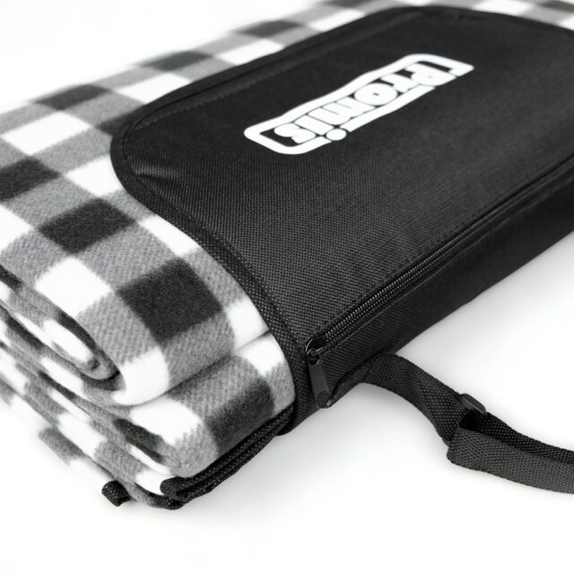 PROMIS Picnic Blanket  Green Stripes  200 cm x 150 cm - imagine 2