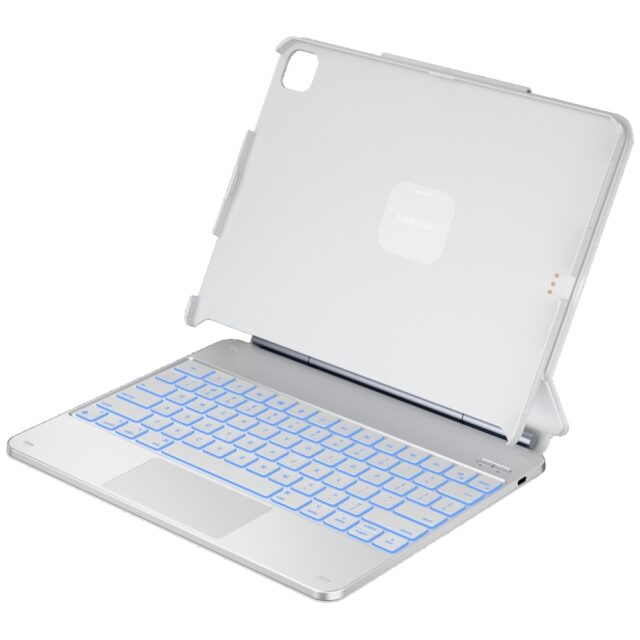 Case Typecase Edge + with keyboard for  iPad Air 13" 2024/2025 white - imagine 10