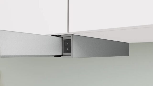 Bosch Serie 2 DFM064W55 cooker hood Semi built-in (pull out) Metallic  Silver 394 m3/h - imagine 4