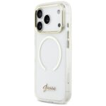 Case Guess IML Script Metal MagSafe for   iPhone 17 Pro transparent - imagine 2