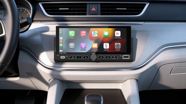 Kruger&Matz KM2017 1DIN CarPlay/AndroidAuto car radio - imagine 10