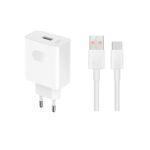 HN-200330E00 Honor Original Cestovní nabíječka 66W + USB-C Datový Kabel  White (Pošk. Balení)