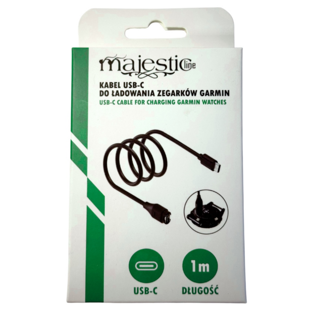 Cable USB-C MajesticLine for Charging Garmin Watches 1m black - imagine 4