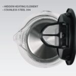 Czajnik elektryczny szklany 2200W MR-063-BLACK MAESTRO - imagine 2