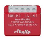 Shelly Qubino Wave 1PM Mini Z-Wave measuring-switching actuator Red