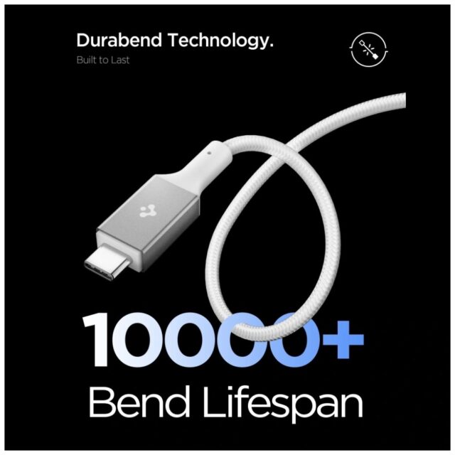 Kabel Spigen EB10015CC Essential USB-C    100W 1.5m biały - imagine 6
