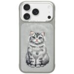 Etui Nimmy Lucky Fashion Cat MagSafe do   iPhone 17 Pro szary