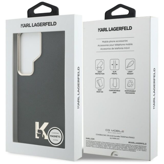 Case Karl Lagerfeld K Metal Logo MagSafe for Samsung Galaxy S26 Ultra black - imagine 8