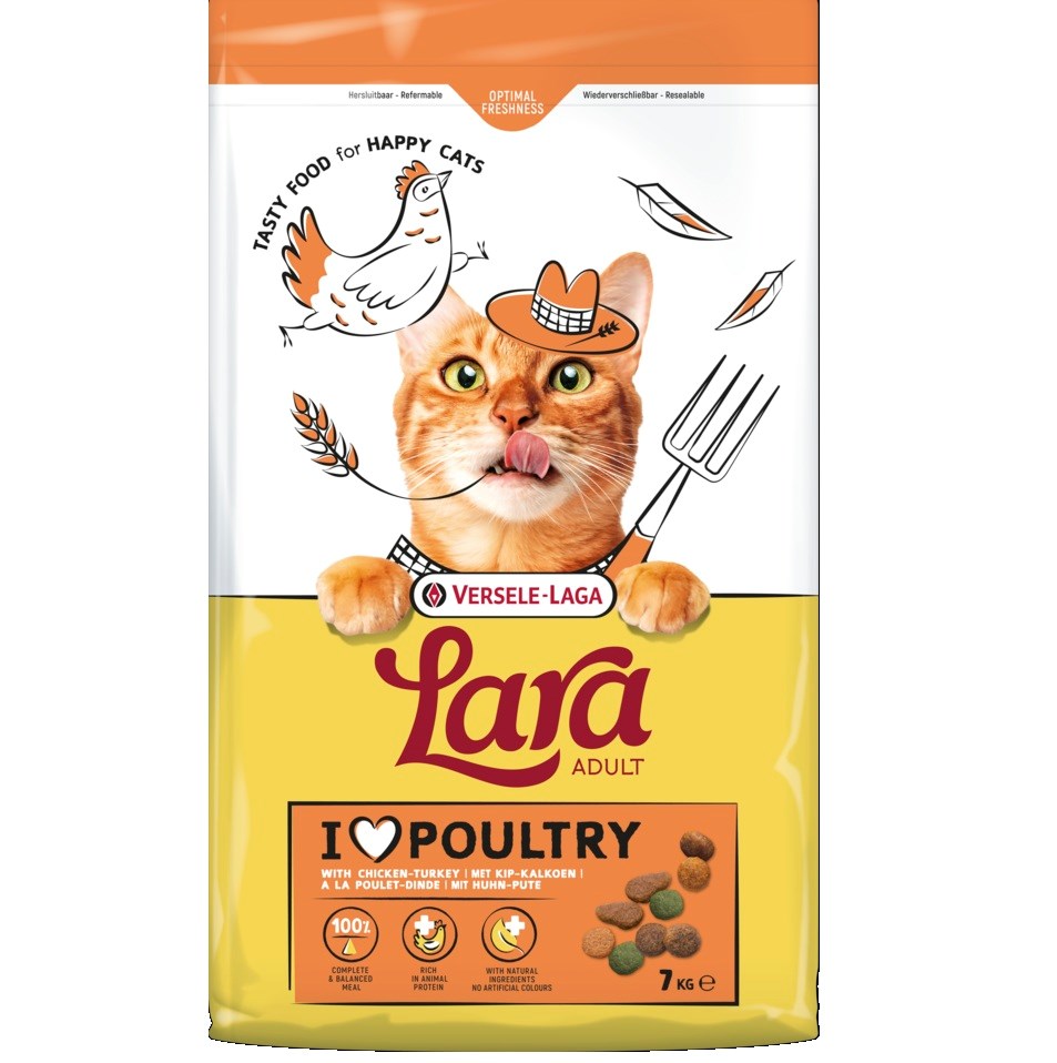 cps-d9486c57d116a351c68ed6379efade5f-2026-03-22-05-05-41 VERSELE-LAGA Lara Adult Turkey with chicken - dry cat food - 7kg - imagine 1