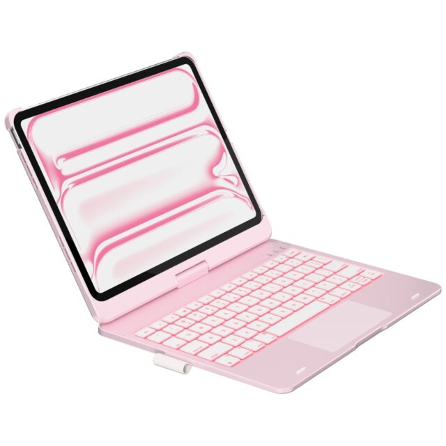 Case Typecase Flexbook Touch with keyboard for iPad Pro 11" 2024/2025 light pink - imagine 2