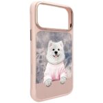 Etui Nimmy Gentle Pets Series Dog         MagSafe do iPhone 17 Pro Max różowy - imagine 3