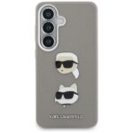 Case Karl Lagerfeld Saffiano Double      Heads Metal for Samsung Galaxy S26 silver - imagine 3