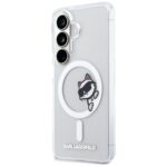Case Karl Lagerfeld IML Peekaboo         Choupette MagSafe for Samsung Galaxy S26 Plus transparent - imagine 3