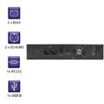 Qoltec RACK UPS | 1kVA | 800W | LCD - imagine 4