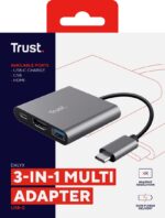 Trust Dalyx USB 3.2 Gen 1 (3.1 Gen 1) Type-C Aluminium  Black - imagine 7