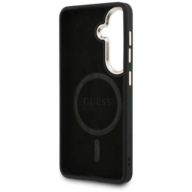 Guess PU Leather 4G Gold Frame Magnetic Zadní Kryt pro Samsung Galaxy S26 Black - imagine 8