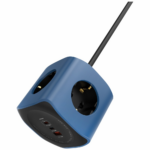 Cellline Power Socket Cube 6in1 2500W USB/2xUSB-C 65W blue - imagine 7