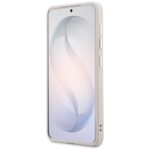 Case Guess Saffiano Peony Embossed Ring  MagSafe for Samsung Galaxy S26 pink - imagine 5