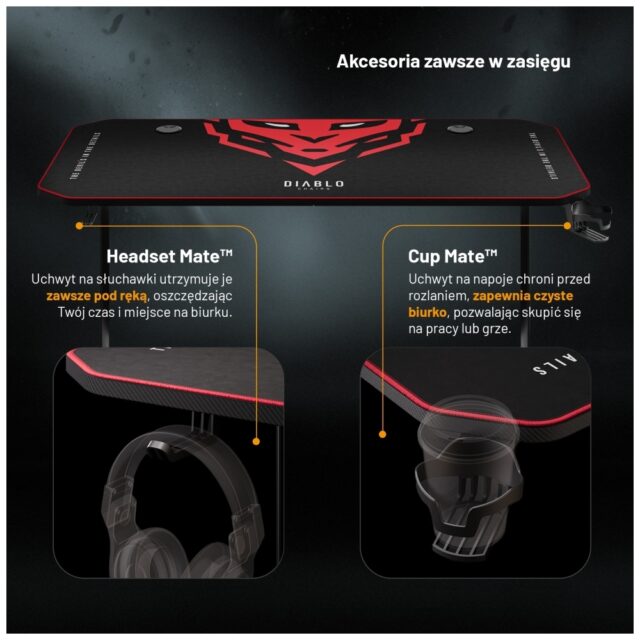 Gaming desk Diablo Chairs X-Mate 1400 - imagine 6