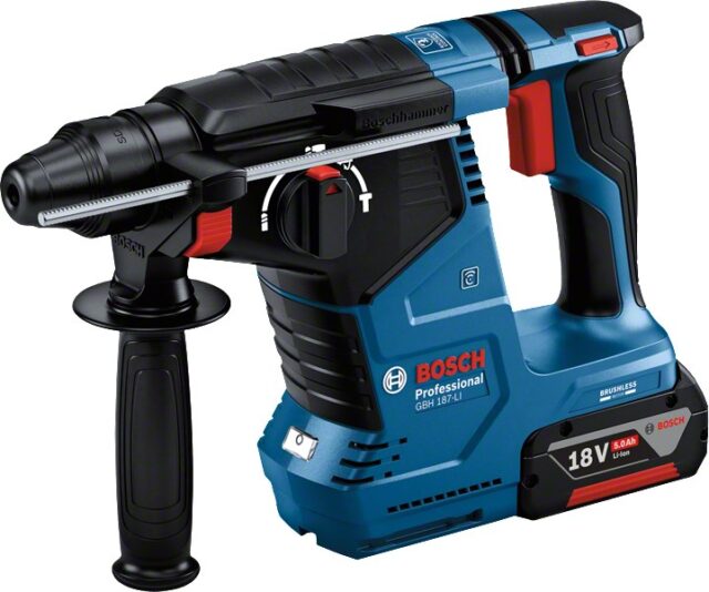 BOSCH. ROTARY HAMMER GBH 187-LI 2 4J 2x5 0Ah - imagine 2