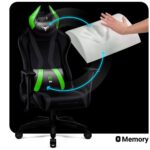 Gaming chair Diablo Chairs X-Horn 2.0 Normal Size black-green - imagine 6