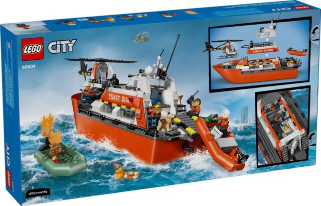 LEGO CITY 60504 Coast Guard Rescue Boat and Helicopter - imagine 2