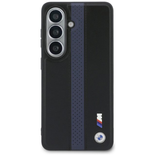 Case BMW Perforated Stripe Logo MagSafe  for Samsung Galaxy S26 blue - imagine 4