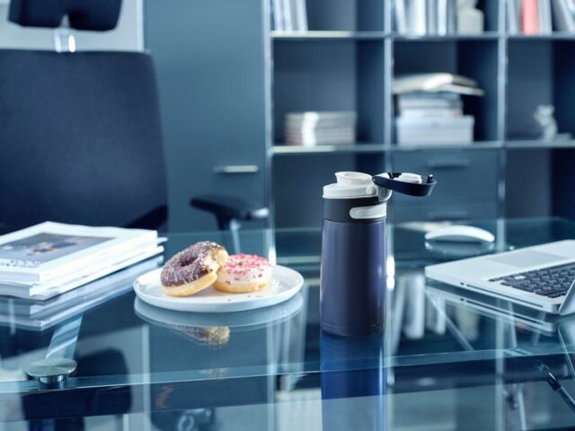 Leifheit 03247 travel mug 350 ml Black  Blue Stainless steel - imagine 10