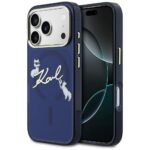 Case Karl Lagerfeld IML Choupettes Karl  Script Logo MagSafe for iPhone 17 Pro Max blue