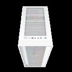 Gembird Fornax 4000W ARGB gaming ATX computer case  Midi Tower  backlight  White - imagine 4