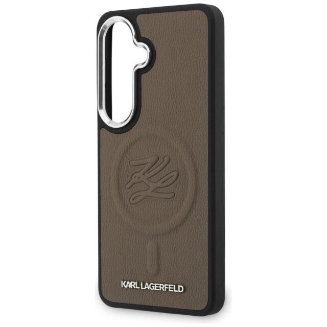 Case Karl Lagerfeld Embossed Ring        Initials MagSafe for Samsung Galaxy S26 brown - imagine 6