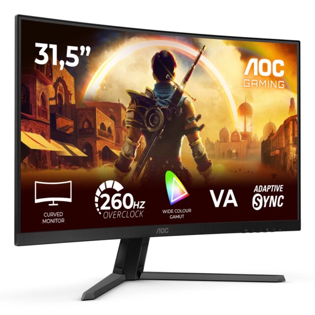 AOC C32G42ZE | 31.5   | VA | FHD | 16:9 | 260 Hz | 4 ms | 1920 x 1080 pixels | 300 cd/m2 | HDMI ports quantity 1 | Black - imagine 2
