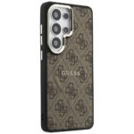 Guess PU Leather 4G Gold Frame Magnetic Zadní Kryt pro Samsung Galaxy S26 Ultra Brown - imagine 5