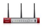 Zyxel USG20W-VPN-EU0101F wireless router Gigabit Ethernet Dual-band (2.4 GHz / 5 GHz) Grey  Red - imagine 3