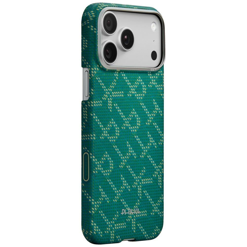 cps-dd3fc920445e70dcf9b65ccc6d948055-2026-03-24-12-46-36 Etui PITAKA Ultra-Slim Monogram MagSafe do iPhone 17 Pro Max złoto zielony - imagine 1