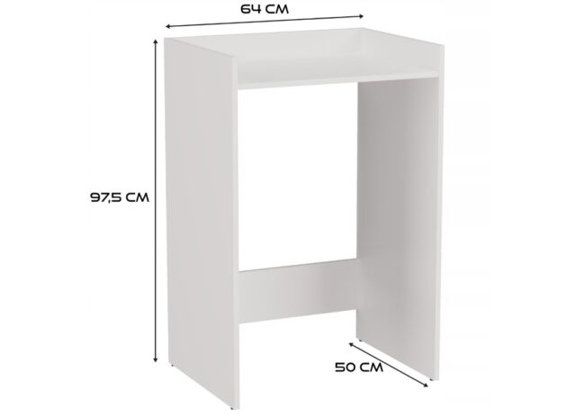 WASHING MACHINE CABINET POLA NP WHITE - imagine 4