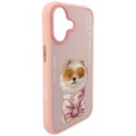 Case Nimmy Glasses Cool Dog for iPhone 17 pink - imagine 4