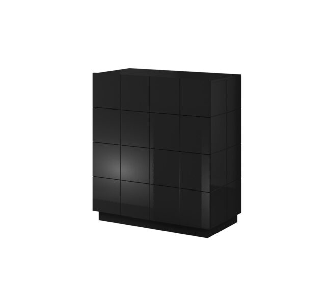 Cama chest of drawers 4D REJA black gloss/black gloss - imagine 2
