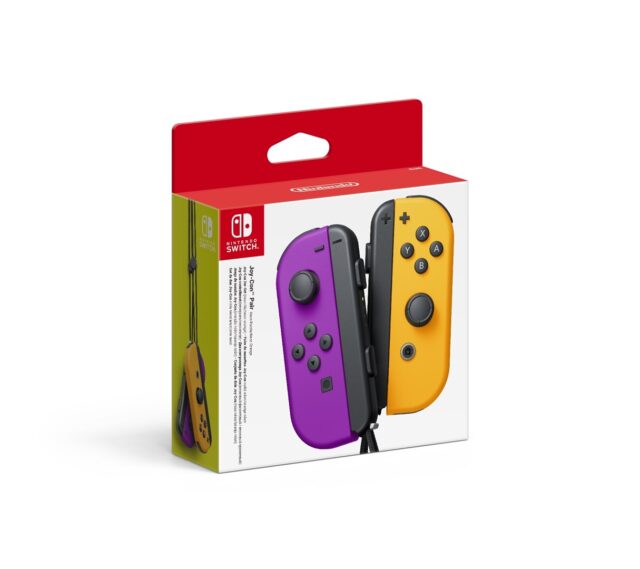 Nintendo Joy-Con Black  Orange  Purple Bluetooth Gamepad Analogue / Digital Nintendo Switch - imagine 3