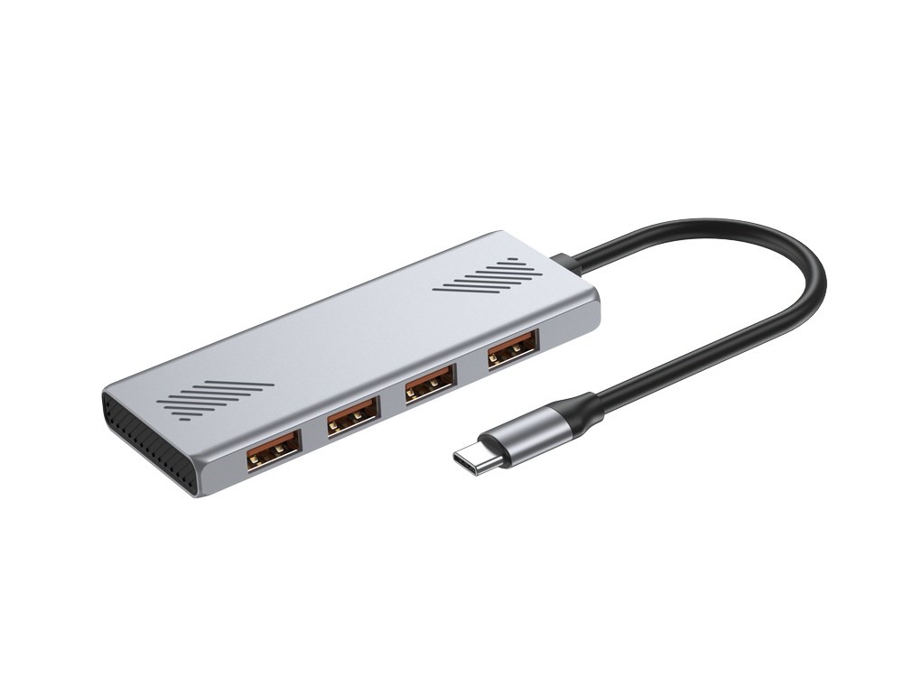 cps-ded44c00aca9c79bcee880de8caa32f1-2026-03-27-08-17-53 GEMBIRD 4-PORT USB 3.2 (GEN 2) TYPE-C HUB GREY - imagine 1