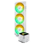 ASUS TUF Gaming LC III 360 ARGB White Edition Computer case All-in-one liquid cooler 12 cm - imagine 8