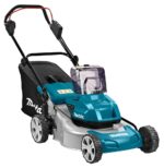 Makita DLM460PT2 lawn mower Walk behind lawn mower Battery Black  Blue  Grey