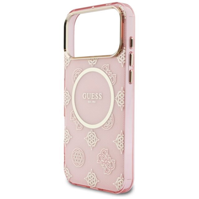 Etui Guess IML Peony Dot MagSafe do       iPhone 17 Pro Max różowy - imagine 6