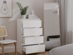 M4/60 MALWA CHEST OF DRAWERS 4 DRAWERS WHITE - imagine 7