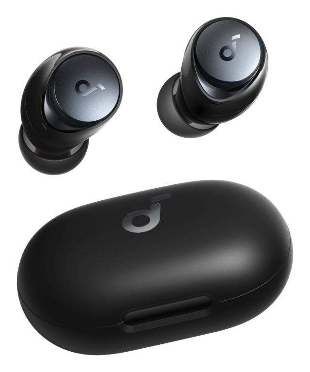 Soundcore Space A40 Adaptive Active Noise Canceling Wireless Earbuds  50H Total Playtime  10H Single Charge Playtime  LDAC Hi-Res Sound  Comfortable Fit  6 Mics  Wireless Charge  Fast Charge - imagine 5